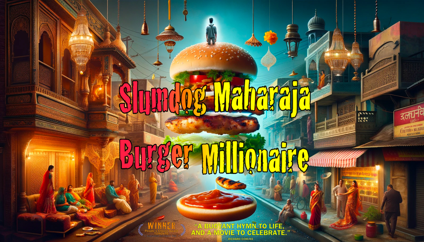 Slumdog Maharaja Slumdog Maharaja burger: Inspiration Bollywoodienne du film "Slumdog Millionaire"
